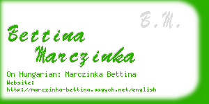 bettina marczinka business card